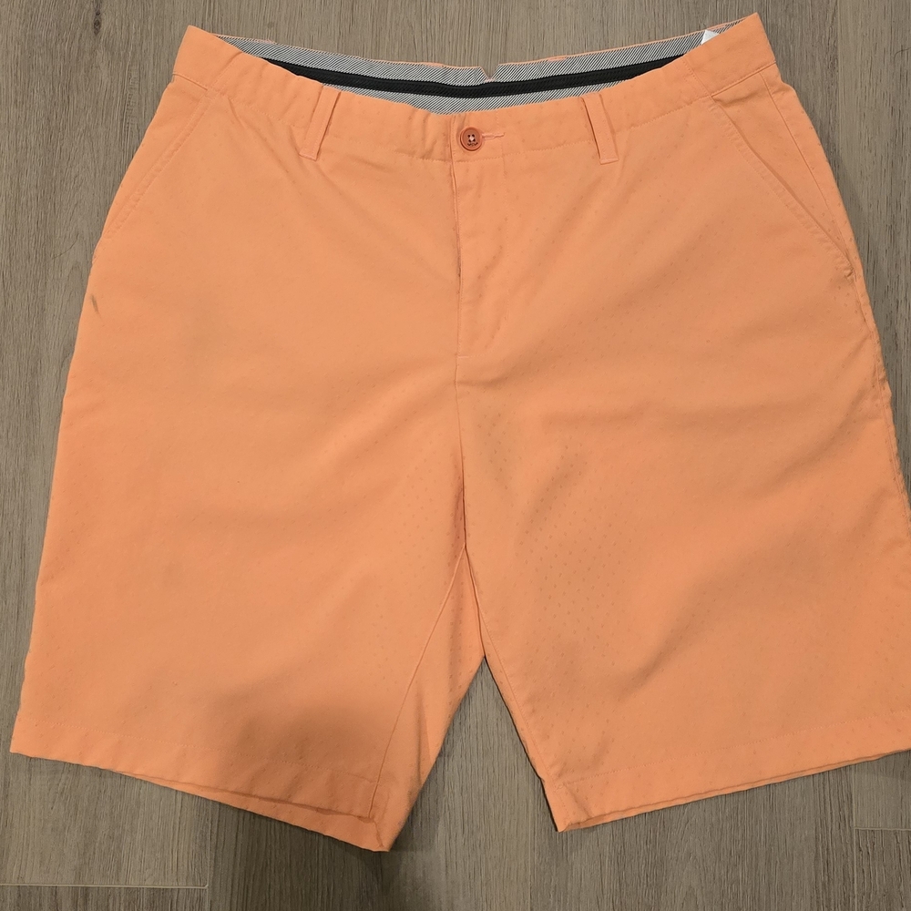 Adidas Orange Flat Front Shorts